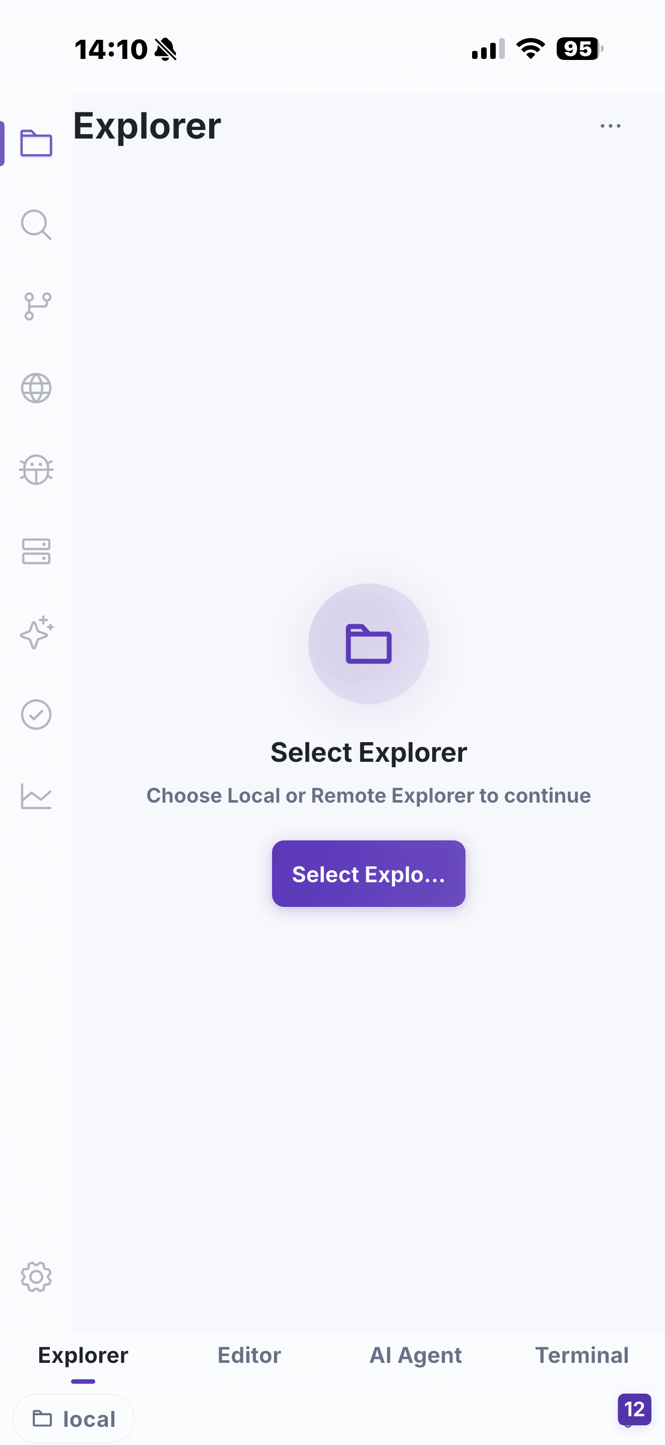 NimoteCode mobile IDE — phone